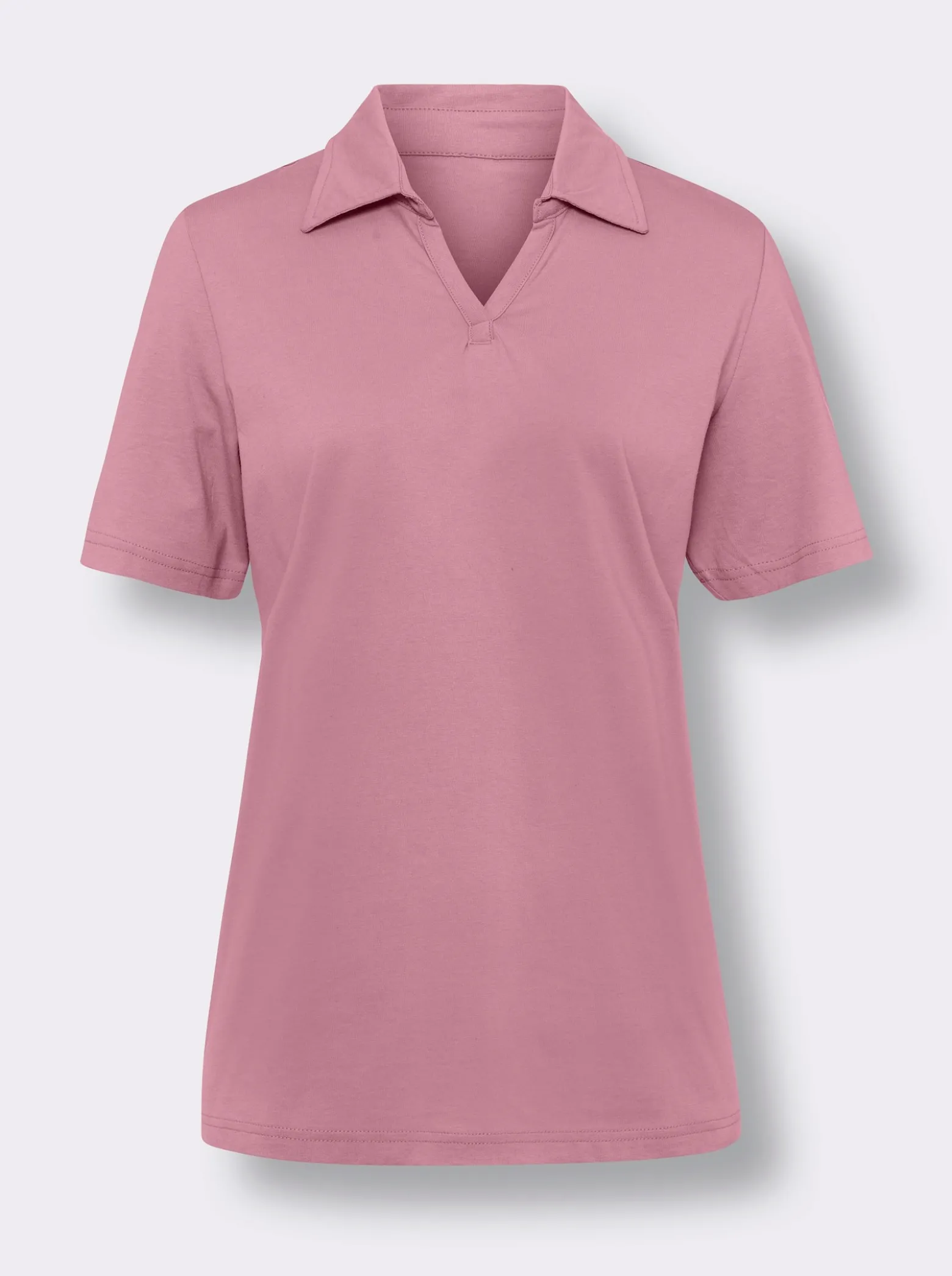 Poloshirt mit V-Ausschnitt