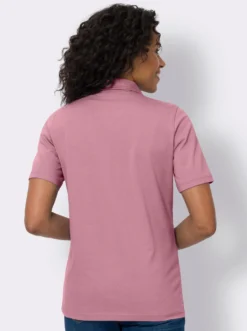 Poloshirt mit V-Ausschnitt