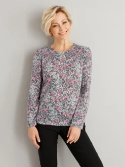 Print-Shirt in Jersey-Qualität