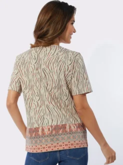 Print-Shirt in Zebra-Optik