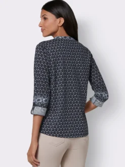 Print-Shirt mit Minimal-Muster