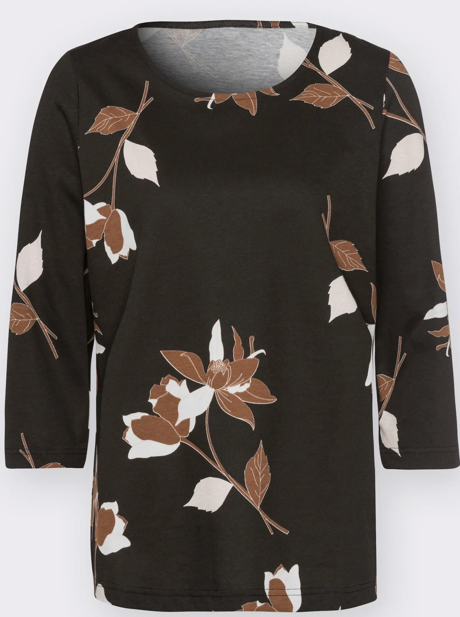 Print-Shirt mit 3/4-Ärmeln