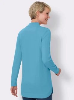 Pullover mit abgerundetem Saum