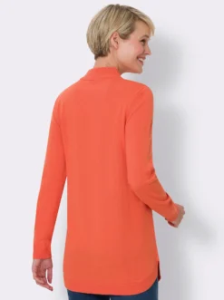 Pullover mit abgerundetem Saum