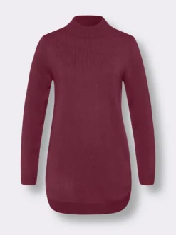 Pullover mit abgerundetem Saum