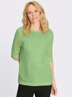 Pullover mit halblangen Ärmeln