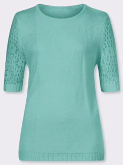 Pullover mit halblangen Ärmeln