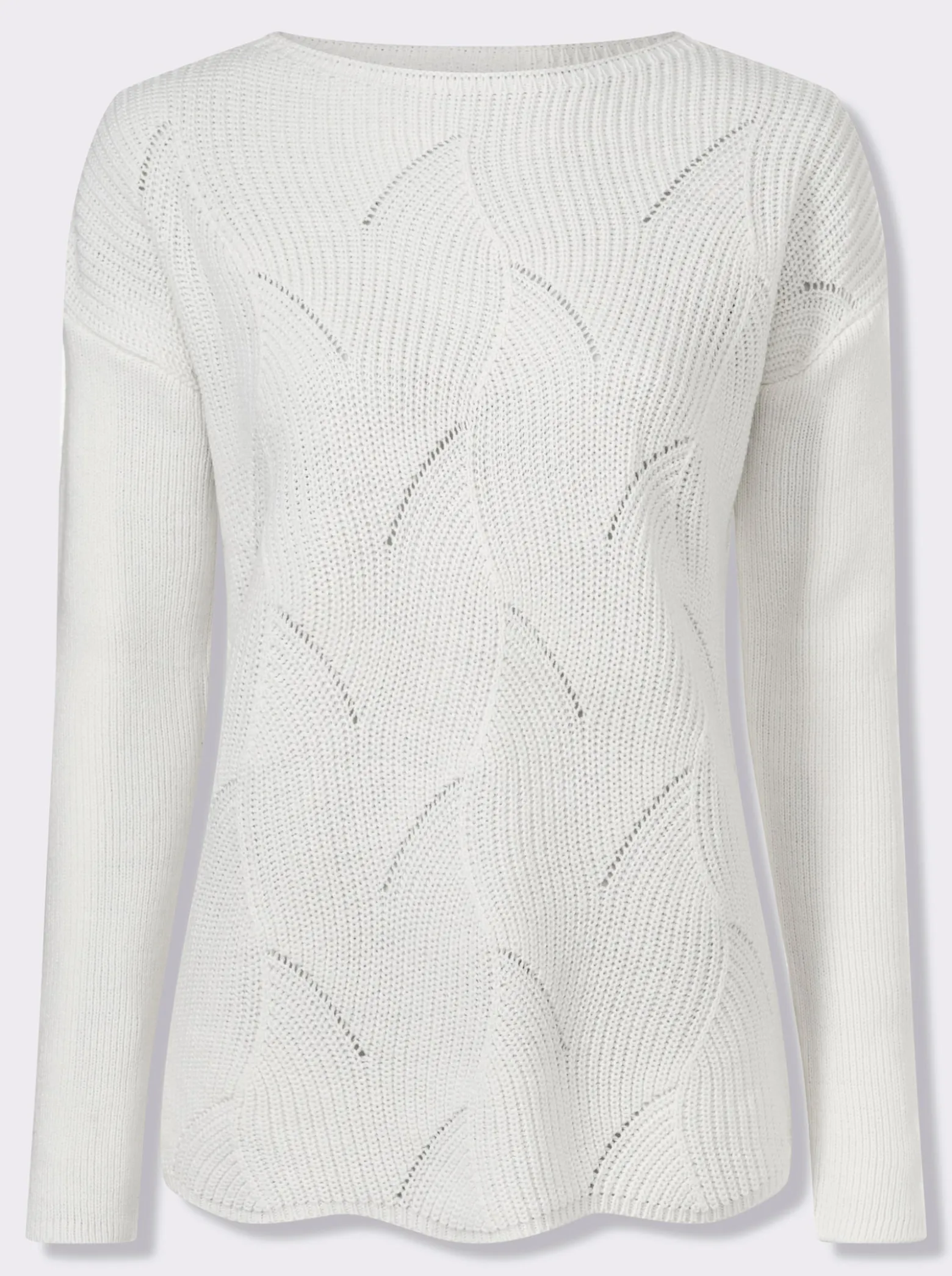 Pullover mit U-Boot-Ausschnitt