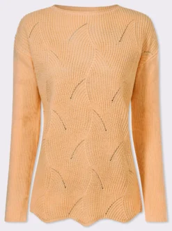 Pullover mit U-Boot-Ausschnitt