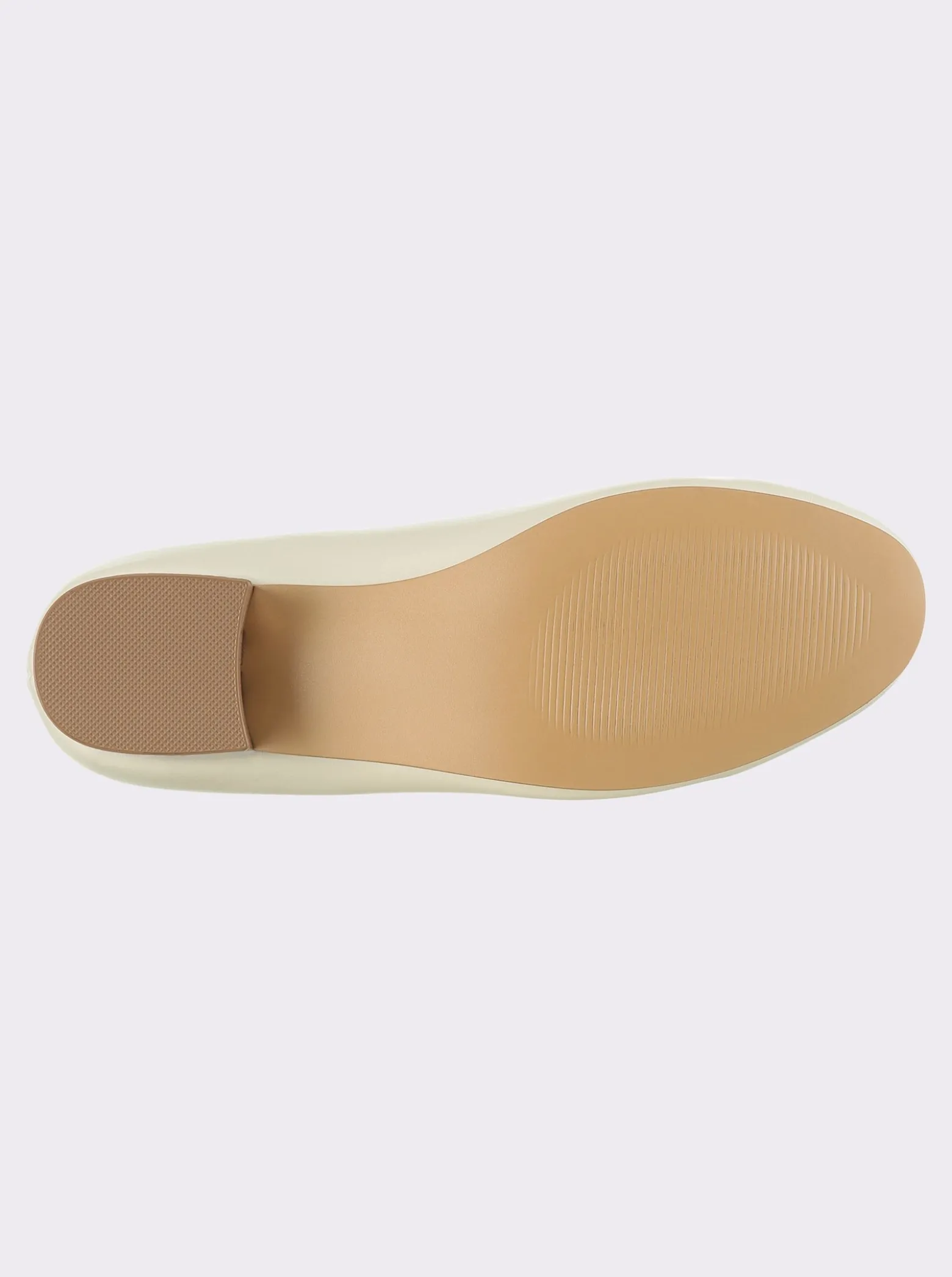Pumps aus Leder-Imitat, Weite F