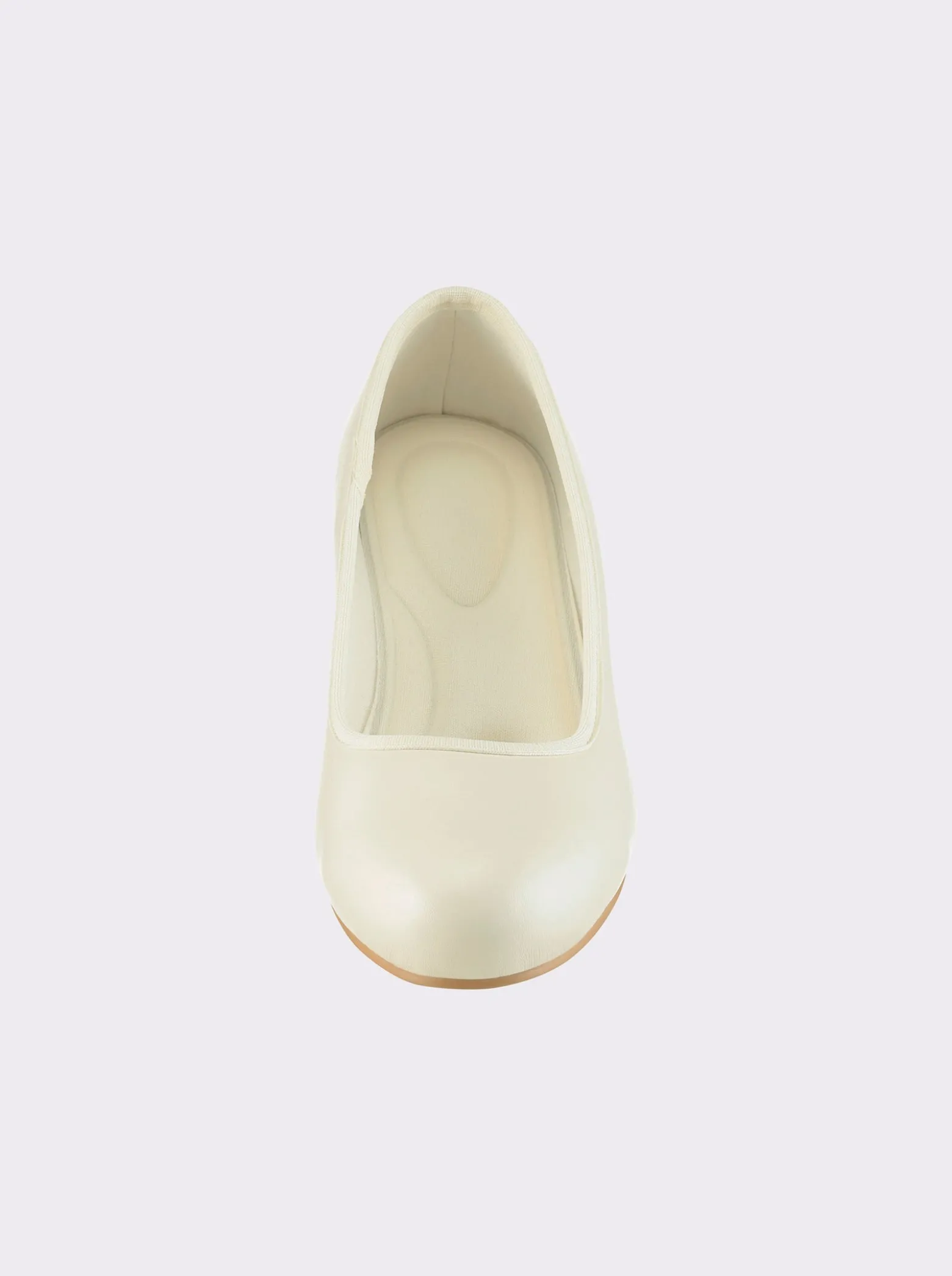 Pumps aus Leder-Imitat, Weite F