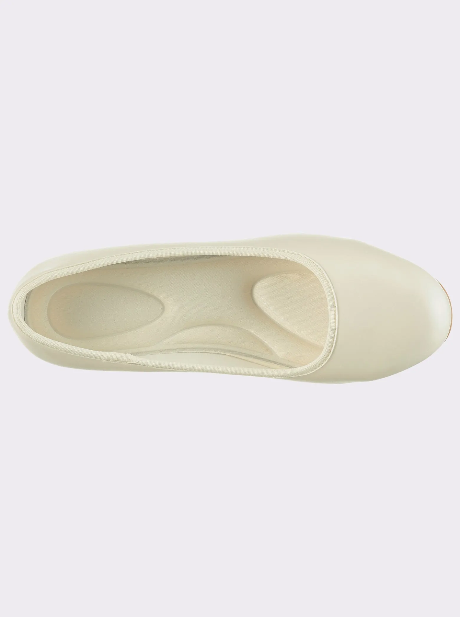 Pumps aus Leder-Imitat, Weite F