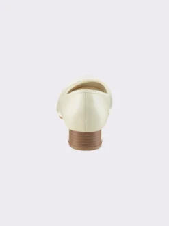 Pumps aus Leder-Imitat, Weite F