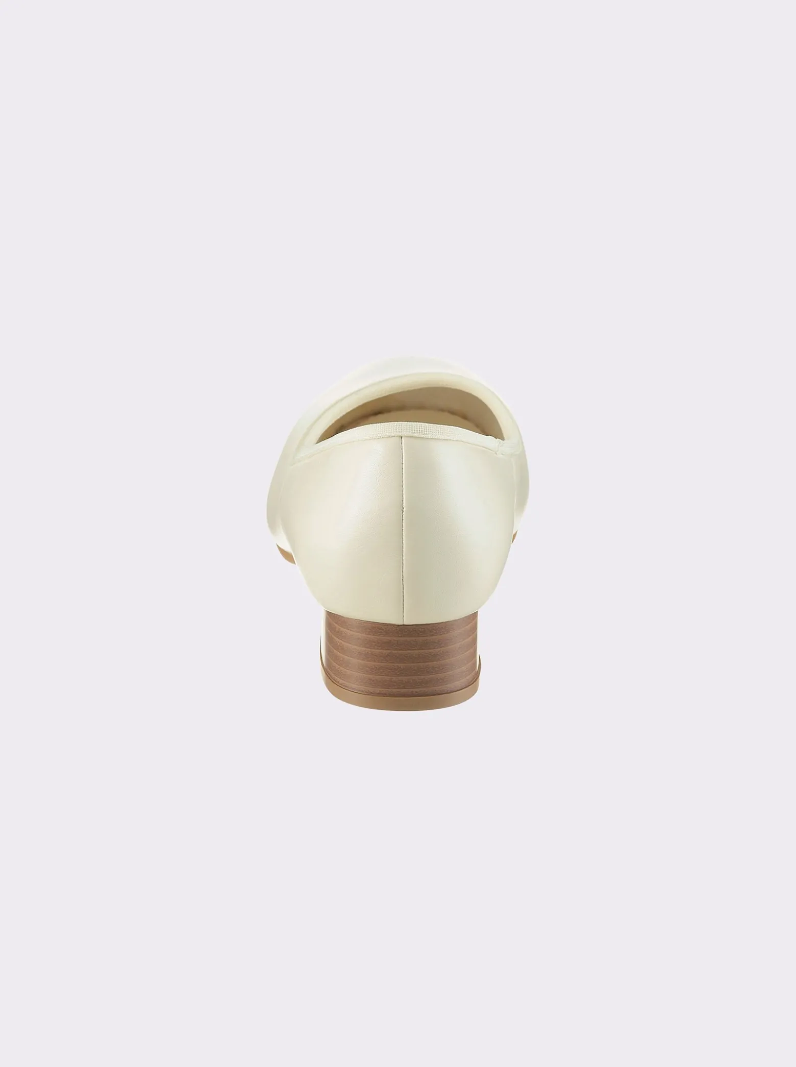 Pumps aus Leder-Imitat, Weite F