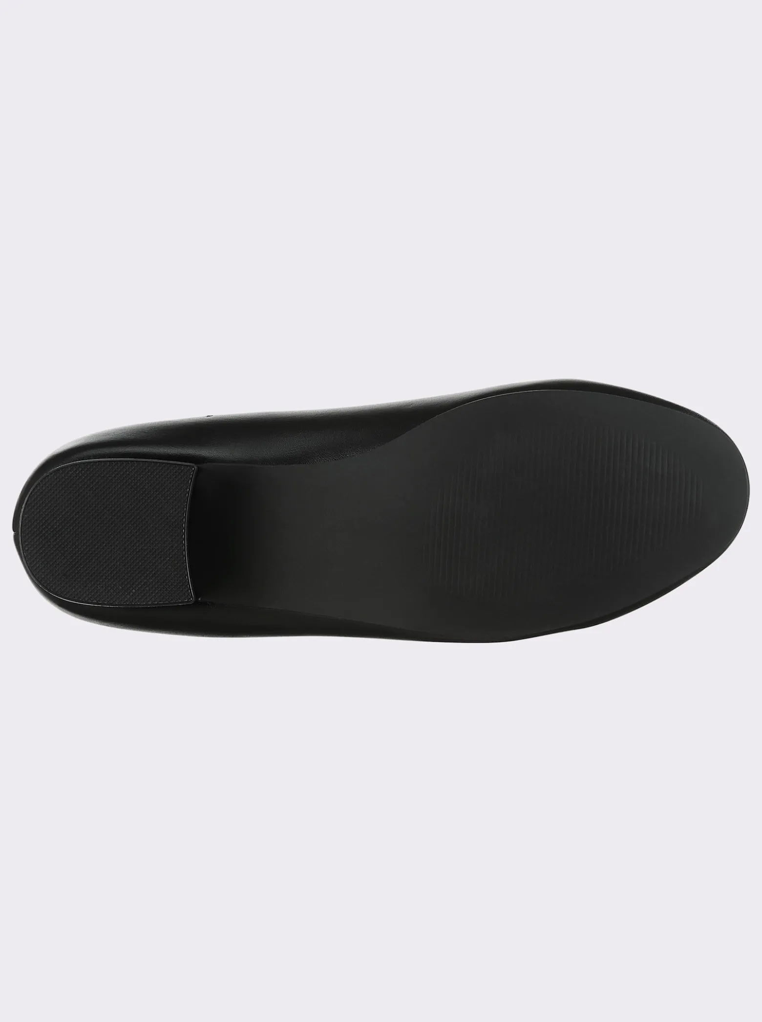 Pumps aus Leder-Imitat, Weite F