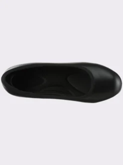 Pumps aus Leder-Imitat, Weite F
