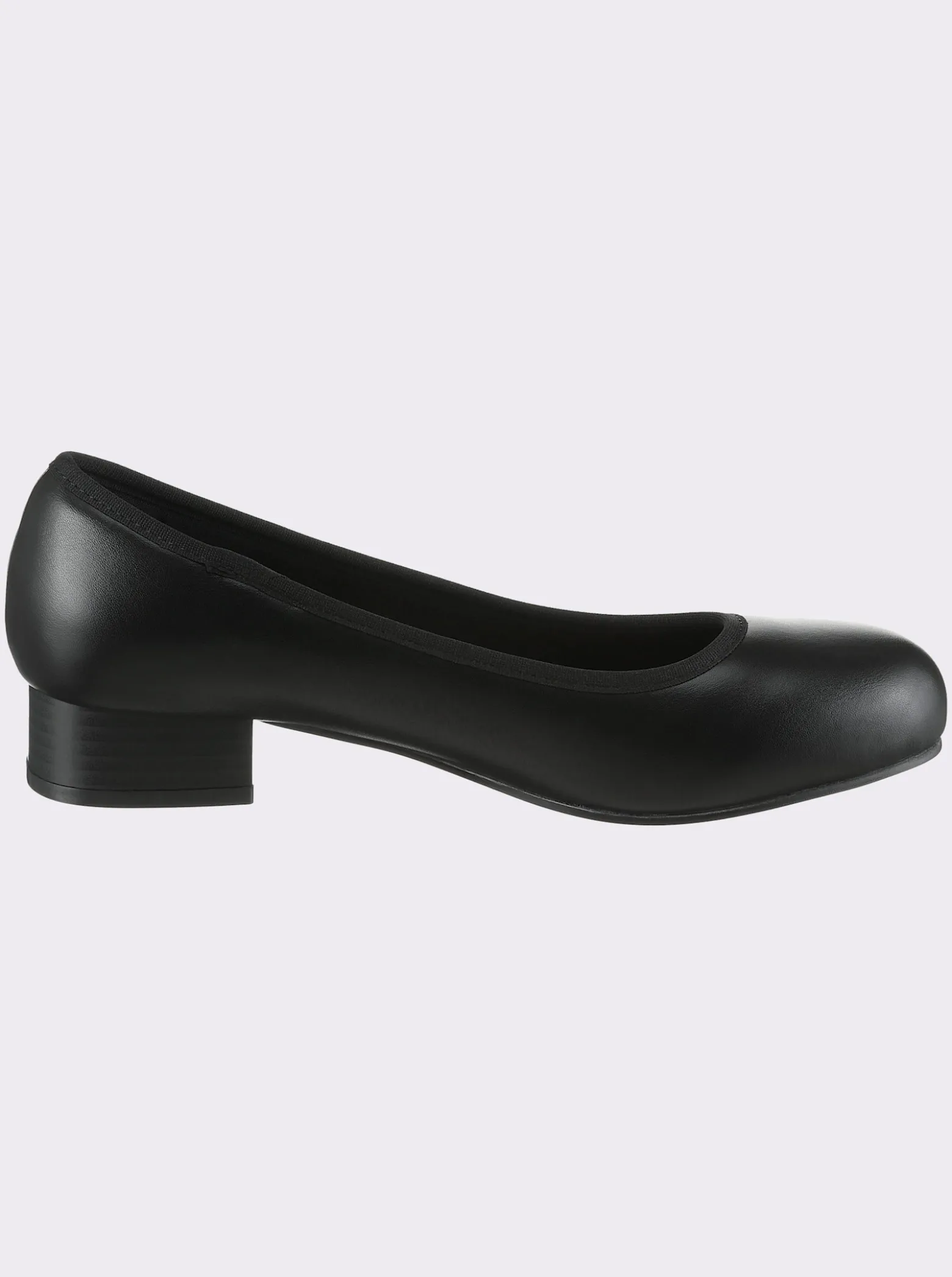 Pumps aus Leder-Imitat, Weite F