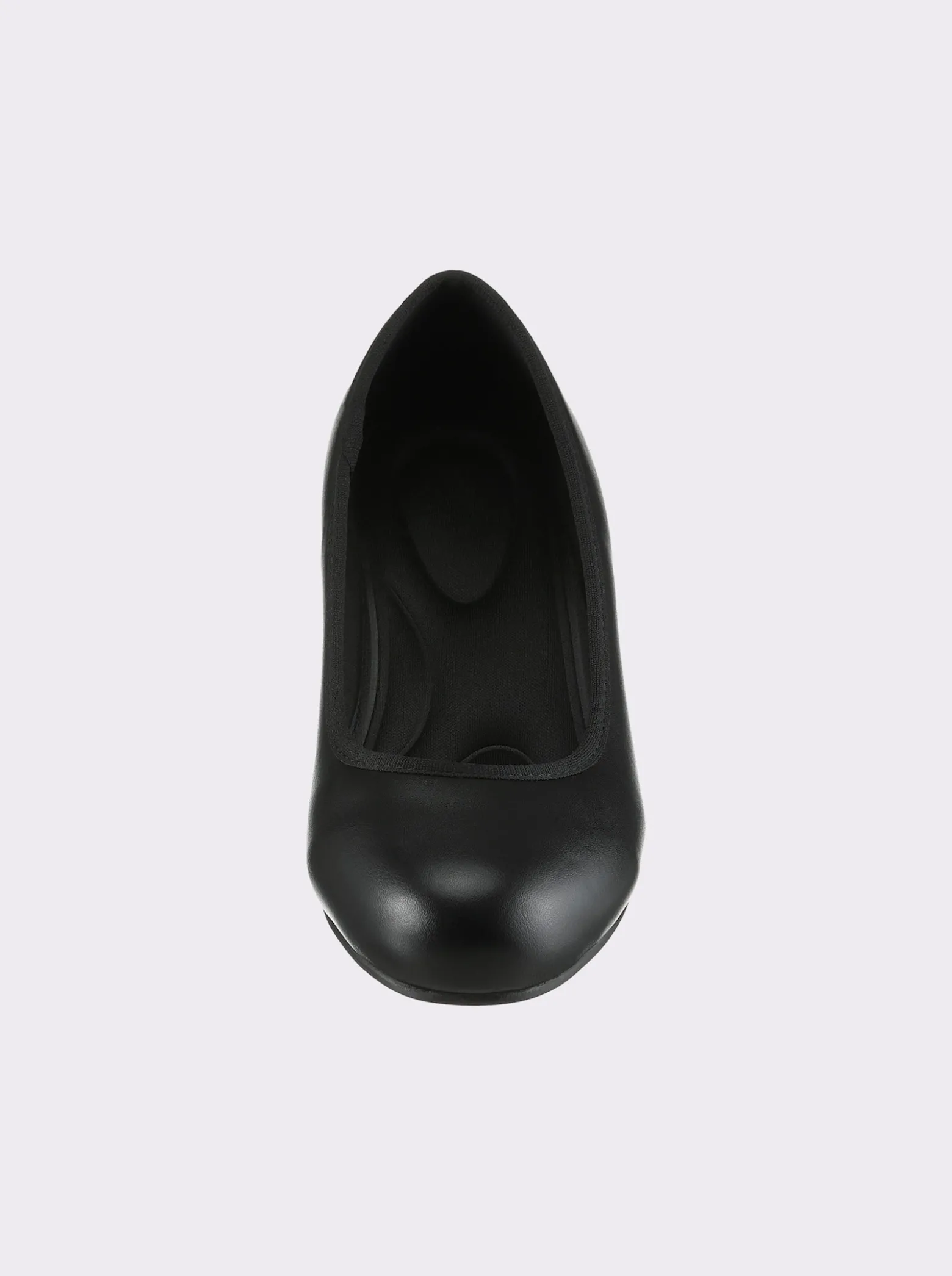 Pumps aus Leder-Imitat, Weite F
