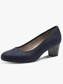 Pumps mit Reptil-Prägung