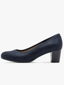Pumps mit Reptil-Prägung
