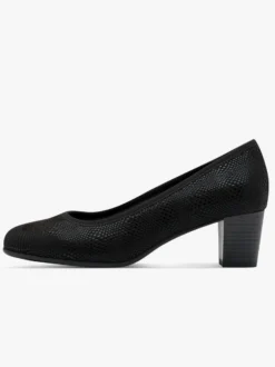 Pumps mit Reptil-Prägung