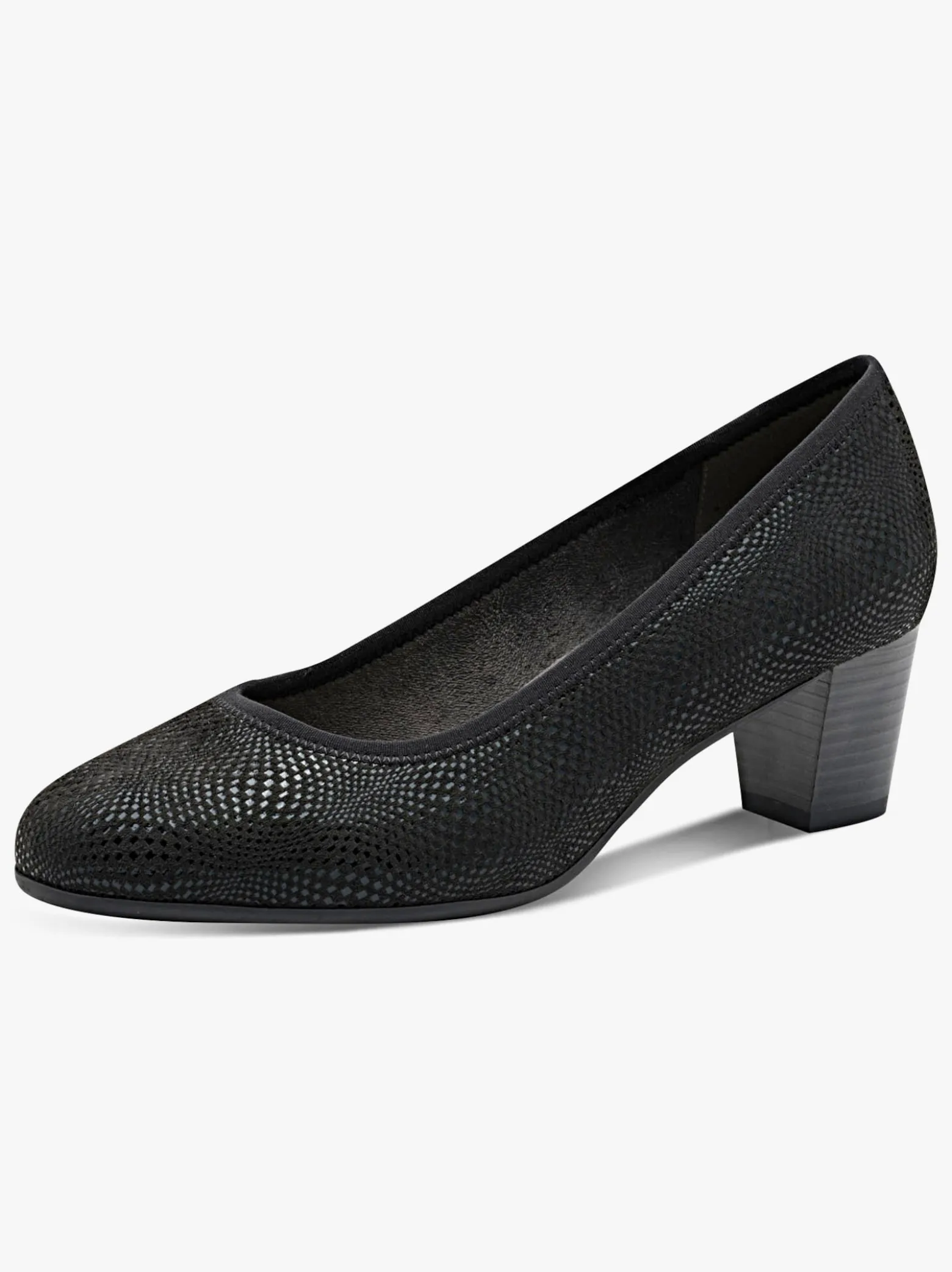 Pumps mit Reptil-Prägung