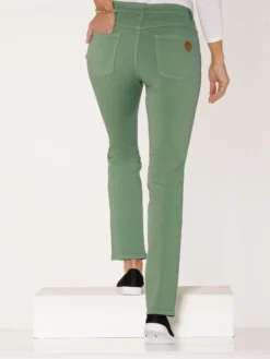 Röhrenjeans in Twill-Qualität