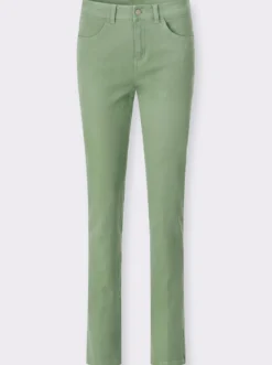 Röhrenjeans in Twill-Qualität
