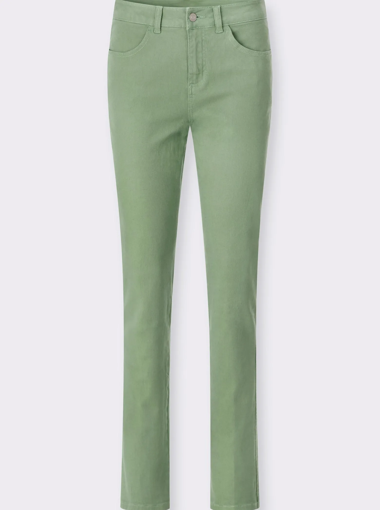 Röhrenjeans in Twill-Qualität