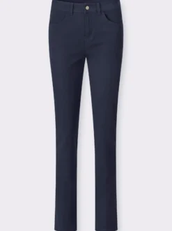 Röhrenjeans in Twill-Qualität