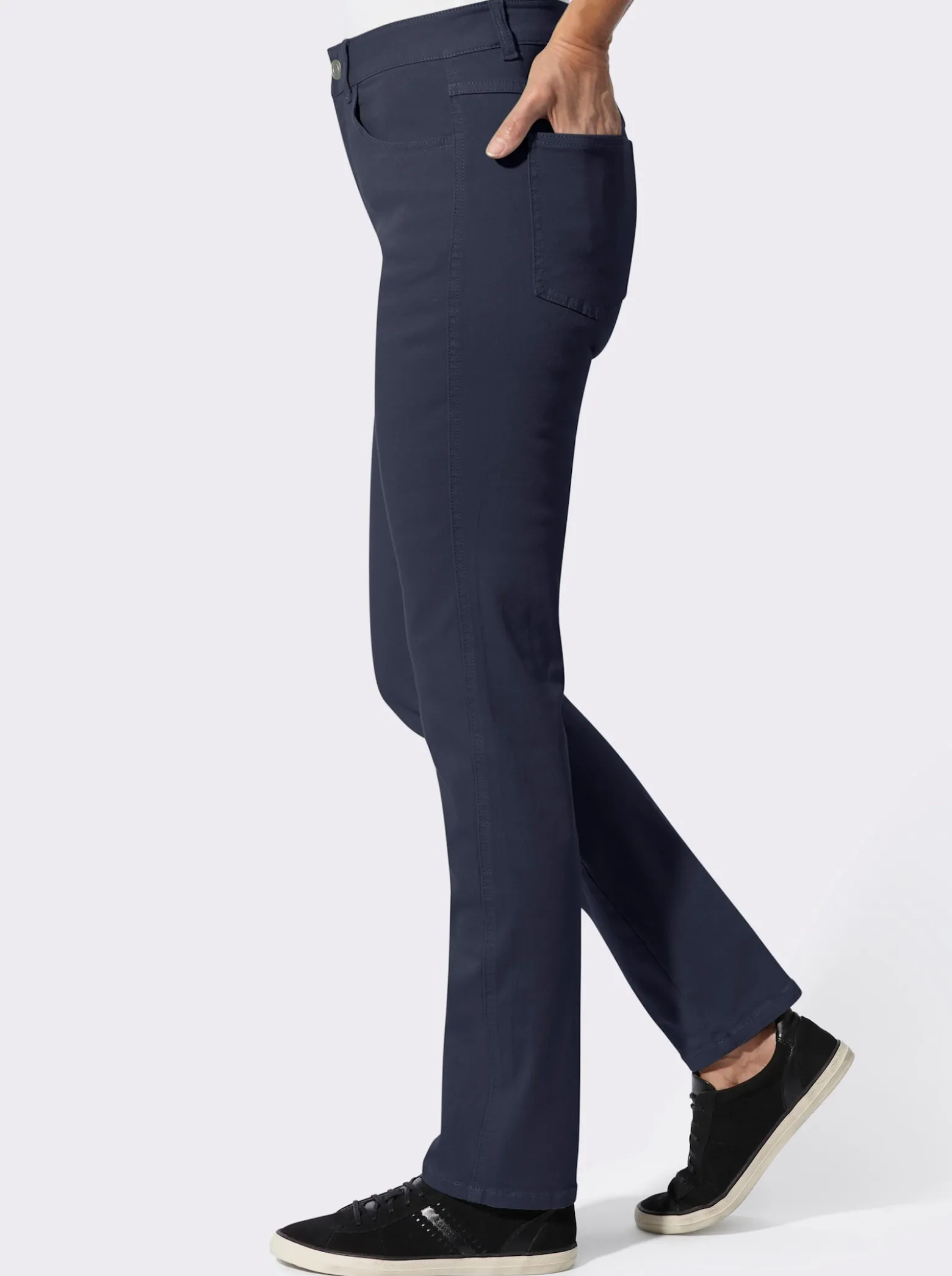Röhrenjeans in Twill-Qualität