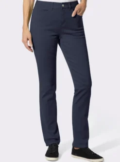 Röhrenjeans in Twill-Qualität
