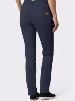 Röhrenjeans in Twill-Qualität