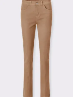 Röhrenjeans in Twill-Qualität