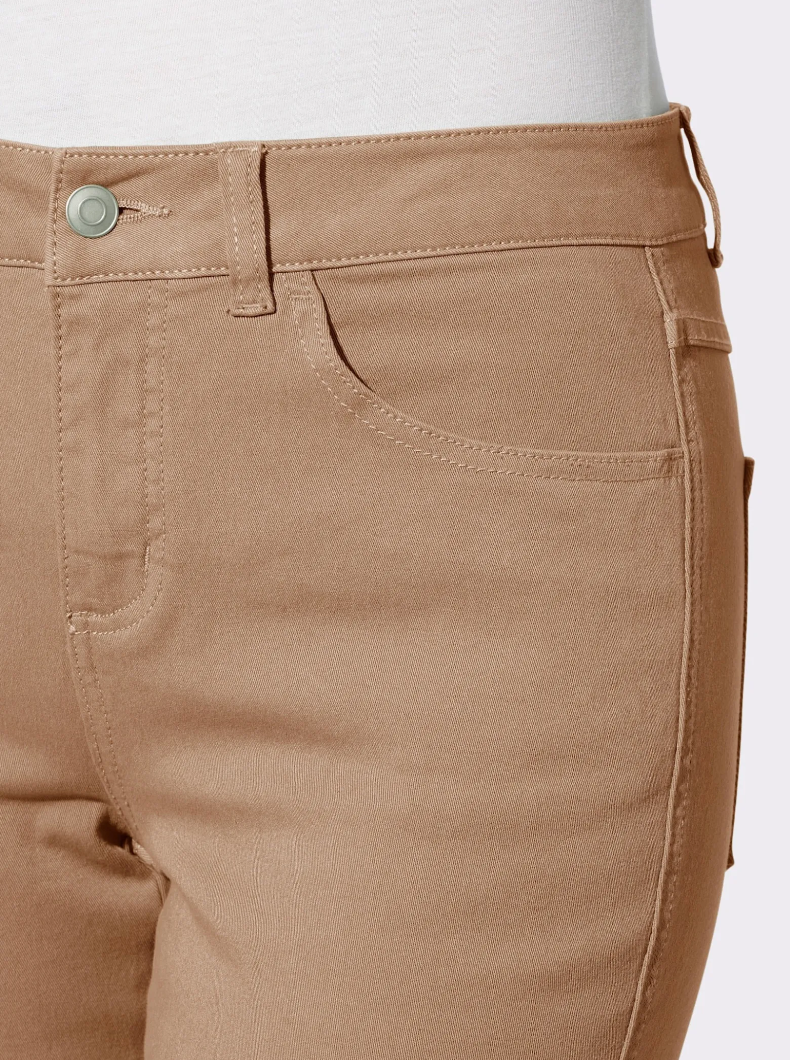 Röhrenjeans in Twill-Qualität