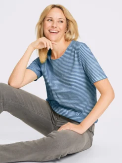 Ringelshirt aus reiner Baumwolle
