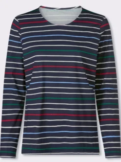 Ringelshirt aus reiner Baumwolle