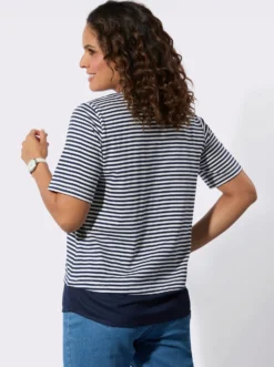 Ringelshirt im Lagen-Look