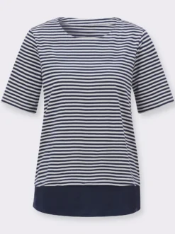 Ringelshirt im Lagen-Look