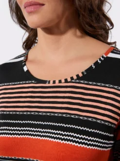 Ringelshirt mit Rundhals-Ausschnitt