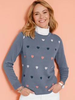 Rollkrageneinsatz aus Single-Jersey