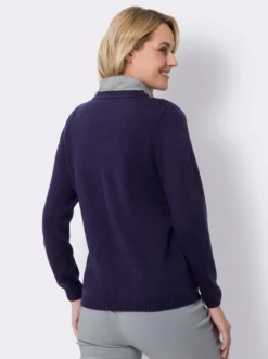 Rollkrageneinsatz aus Single-Jersey