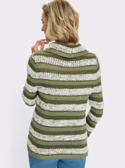 Rollkragenpullover mit Effektgarn
