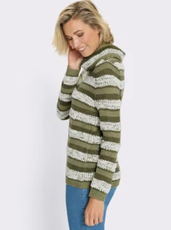 Rollkragenpullover mit Effektgarn