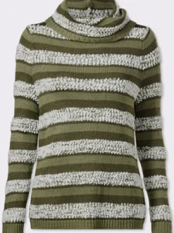 Rollkragenpullover mit Effektgarn