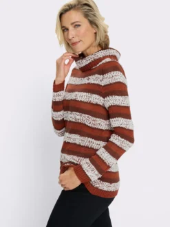 Rollkragenpullover mit Effektgarn