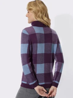 Rollkragenpullover mit Jacquard-Muster