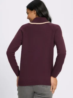 Rollkragenpullover mit Raglan-Ärmeln
