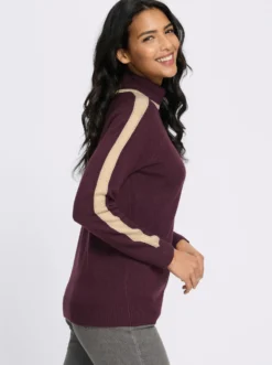 Rollkragenpullover mit Raglan-Ärmeln