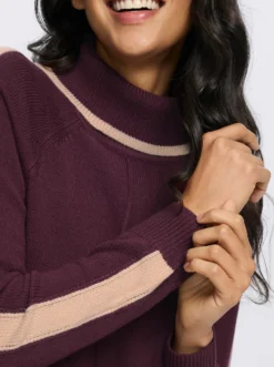 Rollkragenpullover mit Raglan-Ärmeln